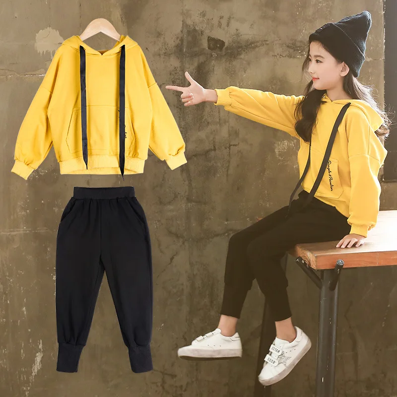 girls yellow tracksuit