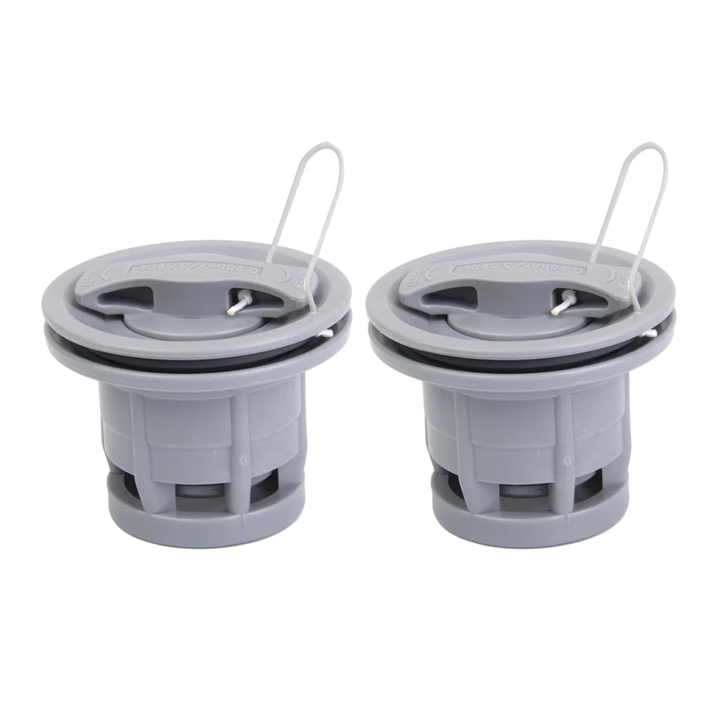 2 Pieces Double Seal Air Valve for Inflatable Boat Raft Dinghy Kayak Canoe Surfing Replacement
