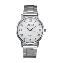 2018 Relogio Masculino новые часы Для мужчин s часы лучший бренд класса люкс Нержавеющая сталь Для мужчин часы модные римские часы Reloj Hombre