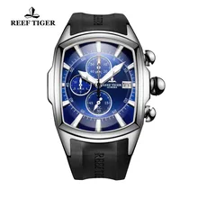 Reef Tiger/RT Big Sport Watches with Date Chronograph Waterproof Watches Stainless Steel Blue Dial Mens Watch RGA3069-T Reef Tiger/RT Big Sport Watches with Date Chronograph Waterproof Watches Stainless Steel Blue Dial Mens Watch RGA3069-T