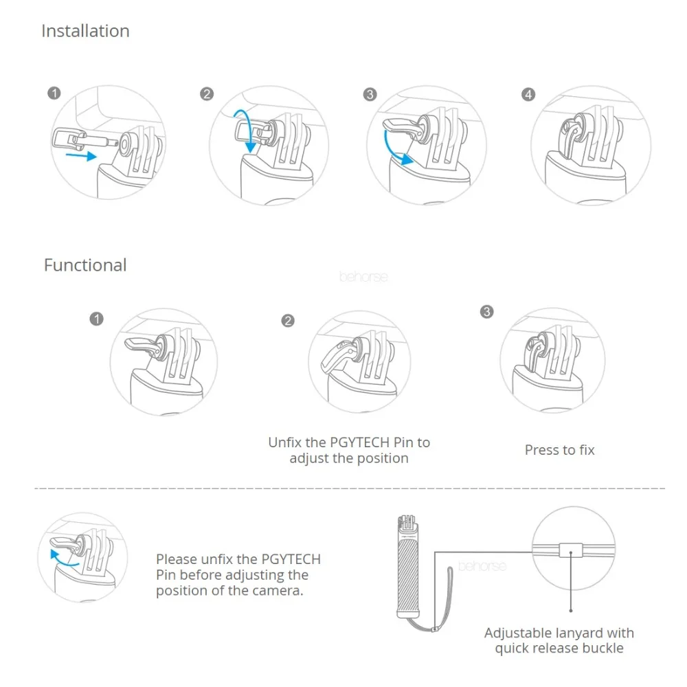 PGYTECH OSMO Action Pocket/Insta360 One X Расширение селфи палка полюс стержень штатив DJI OSMO Mobile 2 Zhiyun Gopro Hero 7 аксессуар