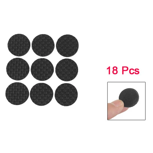 

Practical 18 Pcs Self Adhesive Black Foam Table Chair Leg Pad Protector