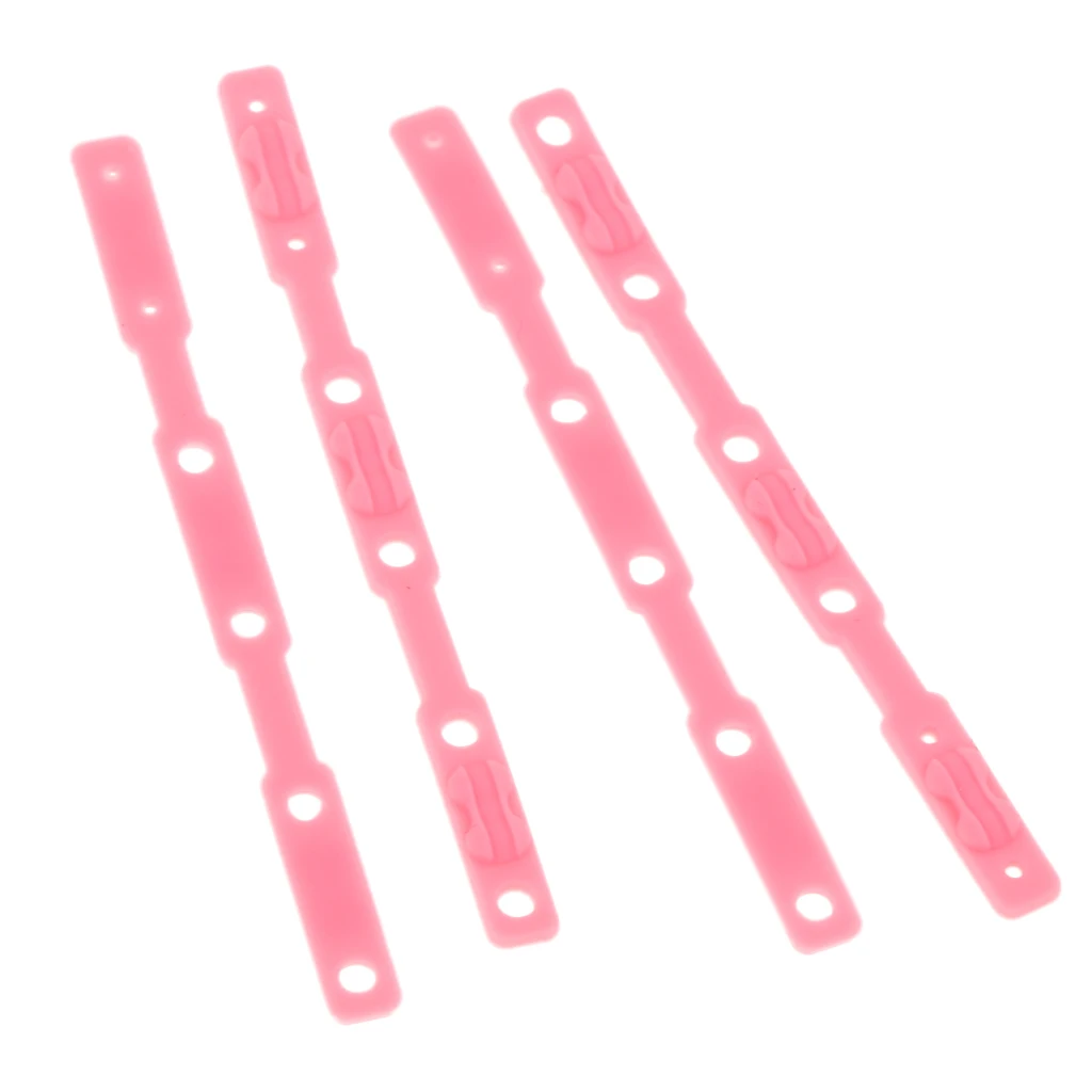 4pcs Soft Silicone Badminton Racket Grommets Eyelets Restringing Tube Accessory String Frame Guard