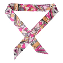 1 шт. Горячая мини-саржа цветочный шарф ручка галстук сумка ремень сумка Аксессуары повязка лента бант украшение сумка аксессуары