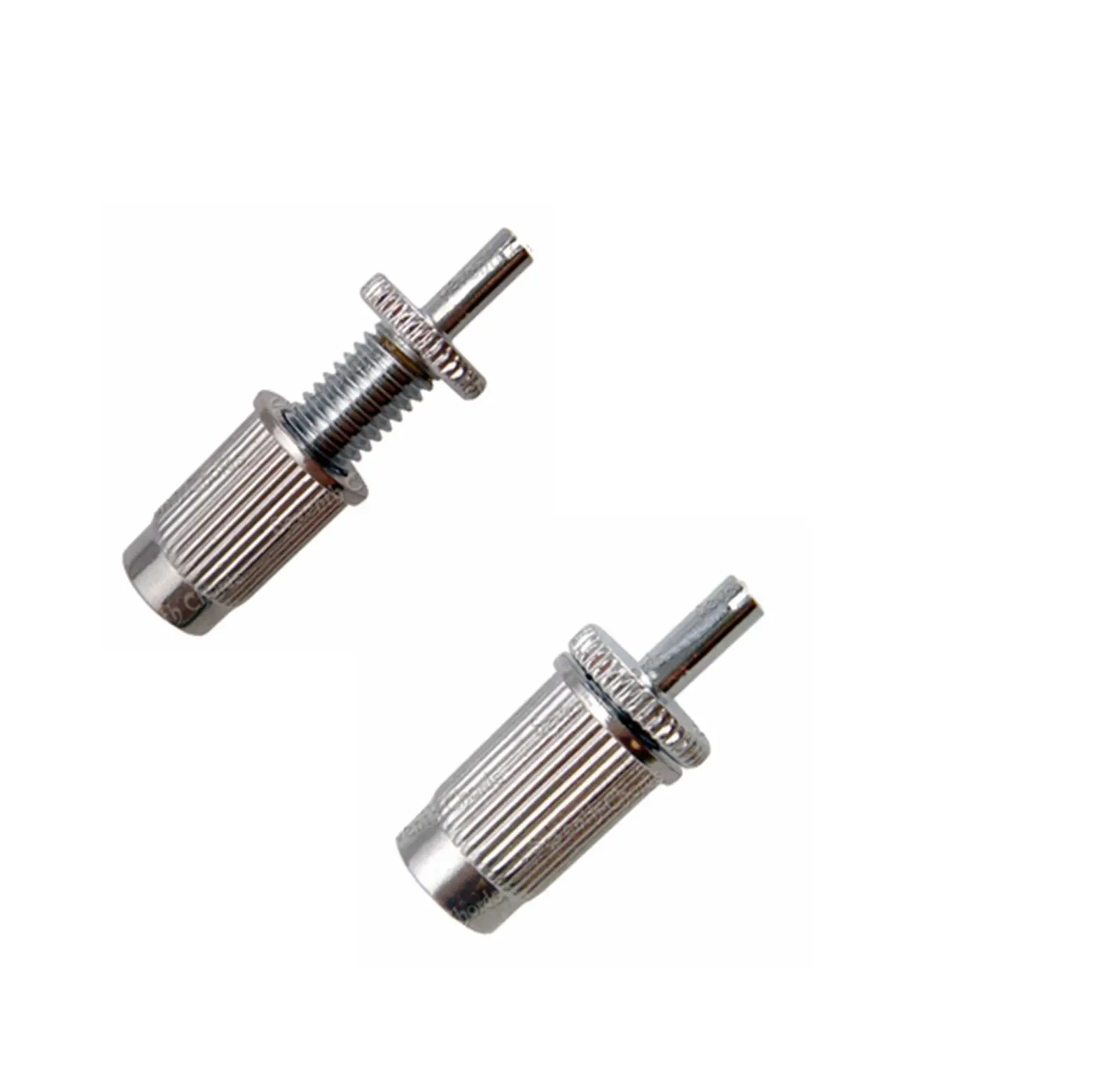2Pcs Tune O Matic Bridge Studs & Anchors For Electric Guitar Chrome