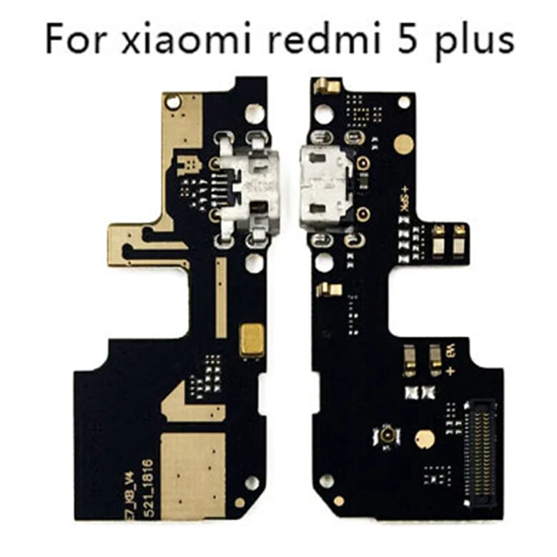 1 шт. usb зарядный порт плата зарядного устройства гибкий кабель для Redmi 5 Plus док-разъем с микрофоном гибкий кабель