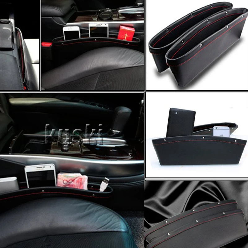 1Pcs Car Styling Seat Storage Box Stickers For Mini Cooper R56 R50 R53 F56 F55 R60 R57 Porsche 911 Cayenne Macan Accessories