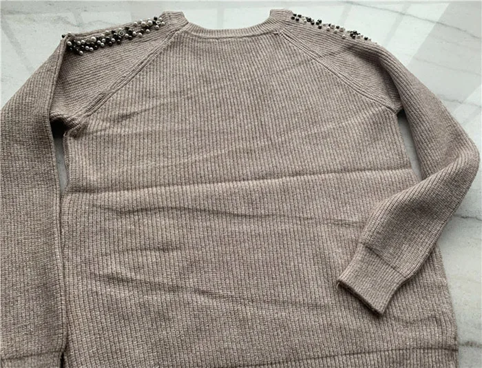 Cashmere knitted suits with skirt for women 5