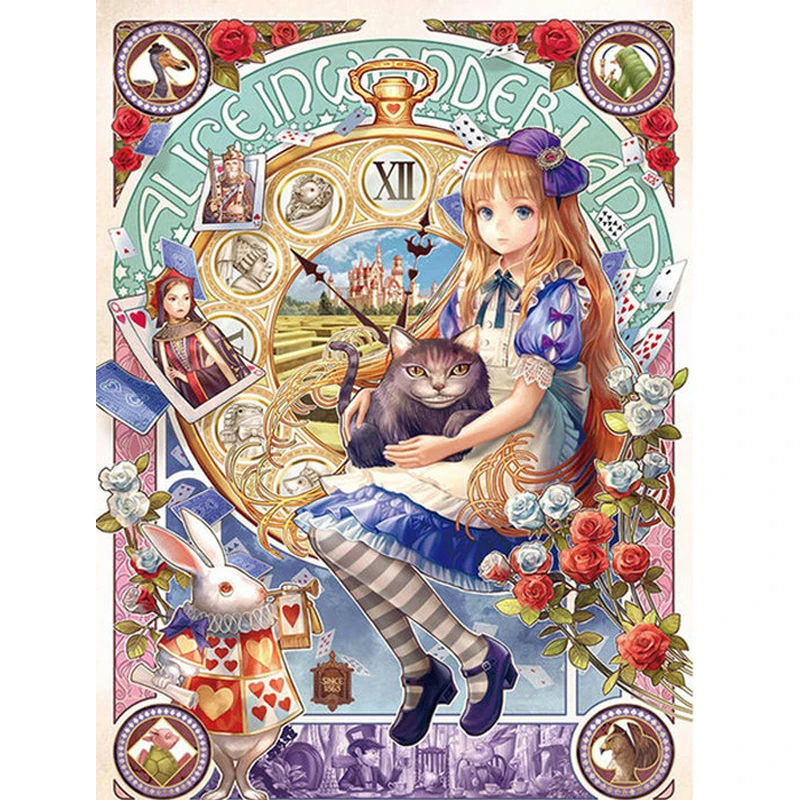 Aliexpress.com : Buy Diy diamond Painting Alice Wonderland Cross Stitch