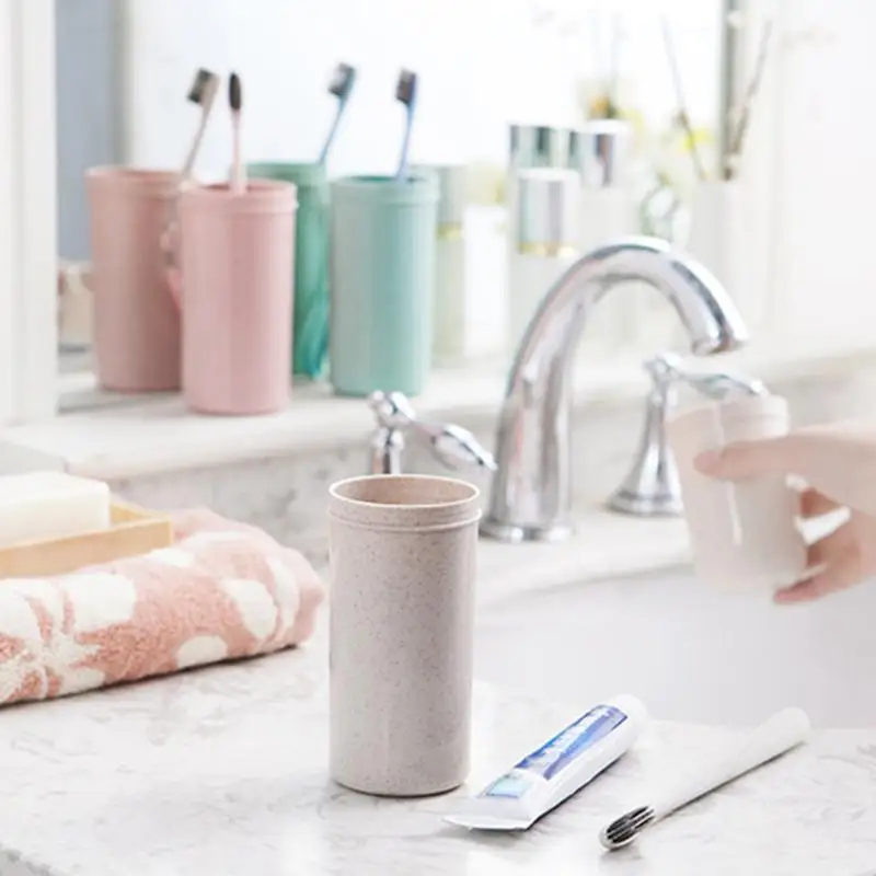 المحمولة المزدوج استخدام السفر معجون الأسنان فرشاة الأسنان حامل كاب حالة المنزلية تخزين كوب في الهواء الطلق حامل ملحقات الحمام