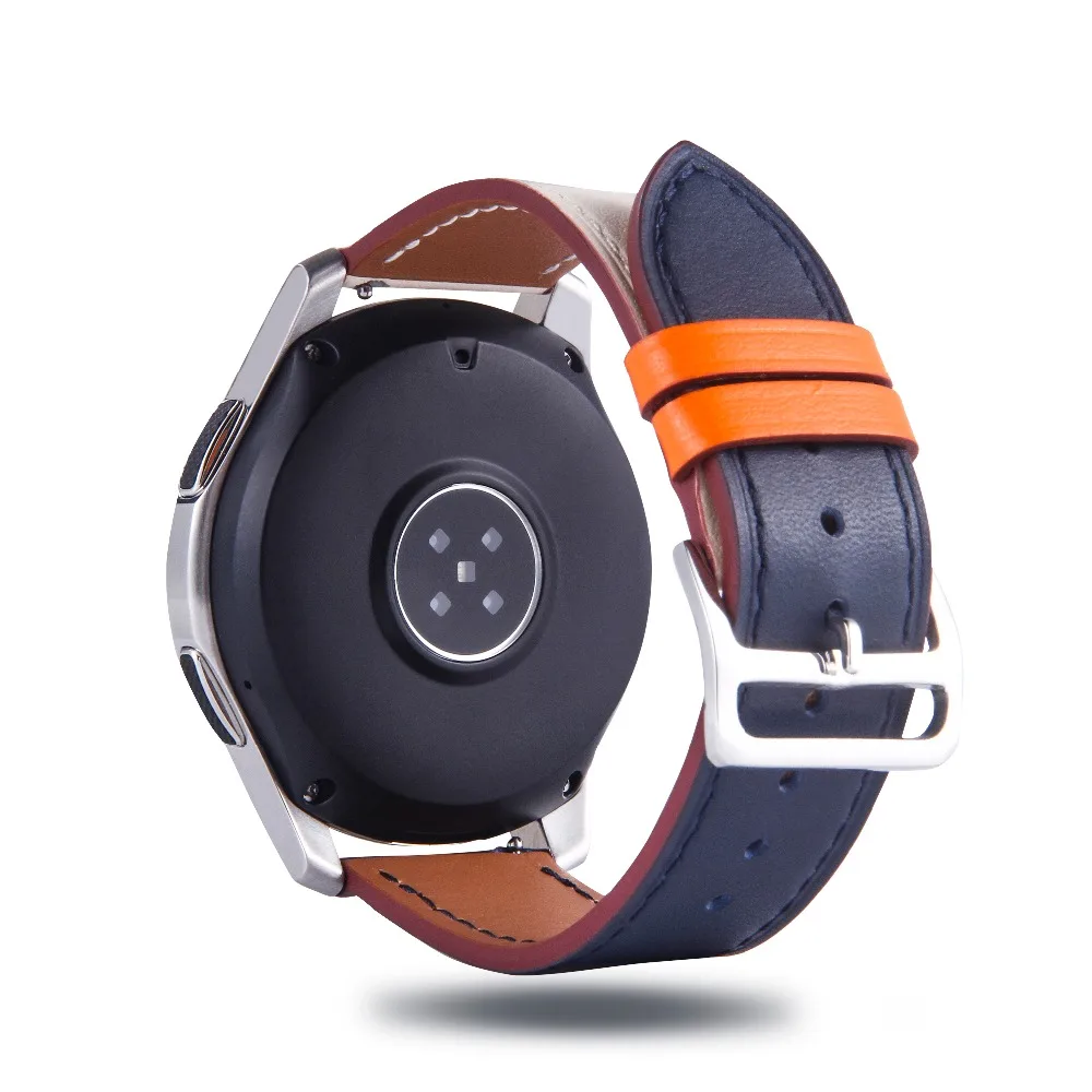 Ремешок из натуральной кожи для часов Samsung Galaxy Watch (46 мм) сменный Браслет AMAZFIT Gear S3 22