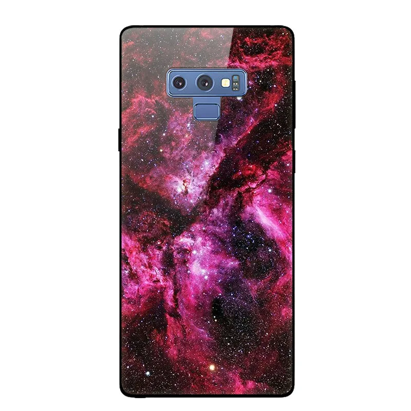 22 Чехол из закаленного стекла для samsung Note 9, чехол 6,", Мягкий бампер с 3D принтом кота, чехол для телефона samsung Galaxy Note 9 Note9 - Цвет: 22