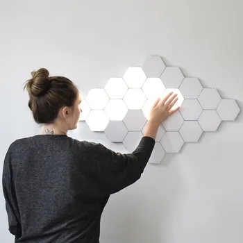 

Quantum Night Light Touch Geometry Assembly Honeycomb Night Light Environment Light DIY Lighting