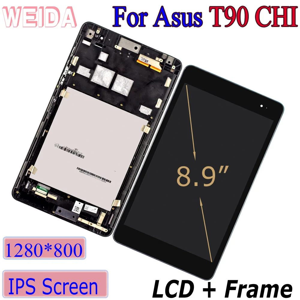 

WEIDA For ASUS Transformer Book T90 CHI LCD Display Touch Screen Assembly With Frame t90chi
