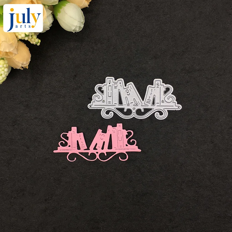 

Julyarts Scrapbook DIY Carbon Steel Cutting Die Shelf Book Embossing Cutter Die Paper Art Form Book Dropshipping New Hot Selling