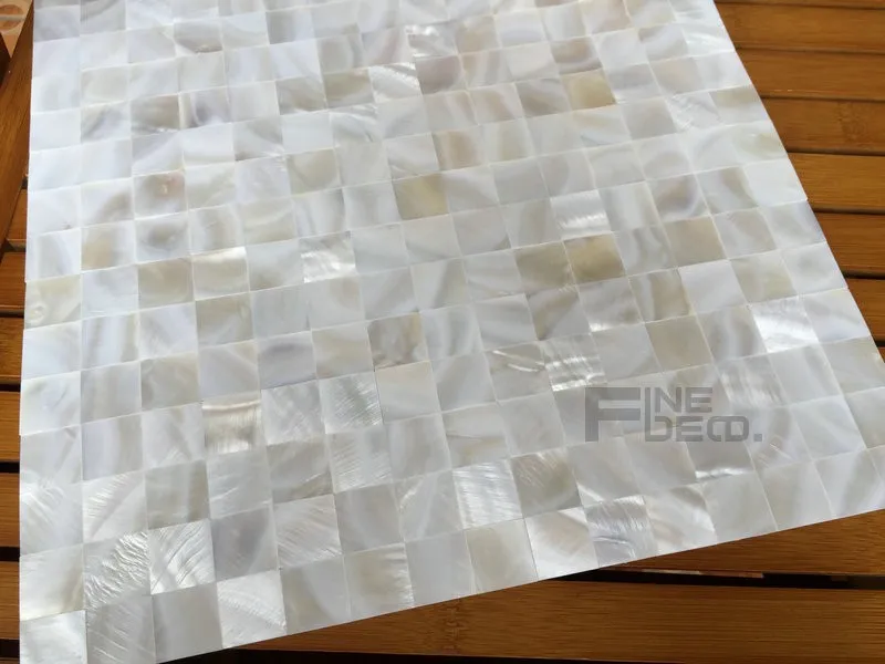 FD2111 pure white seamless shell tile 6