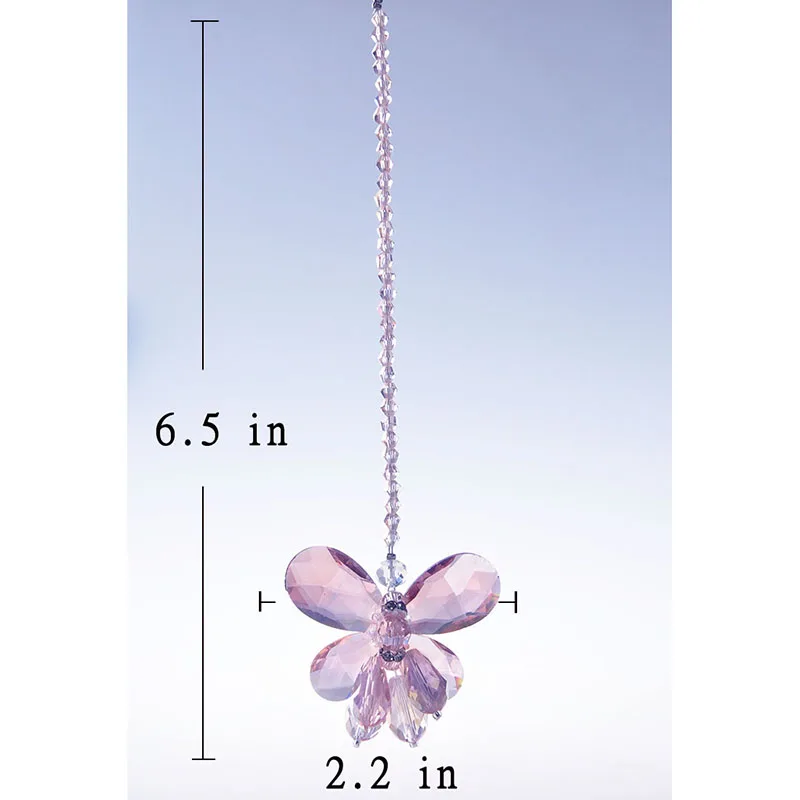 Новые солнечные лучи радужной бабочки Дизайн Красивые Подвески Аксессуары кристаллы для домашнего декора призматические детали люстры