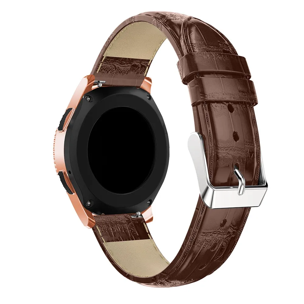 20 мм роскошный кожаный ремешок для Samsung Gear sport S2 часов классический браслет Galaxy 42