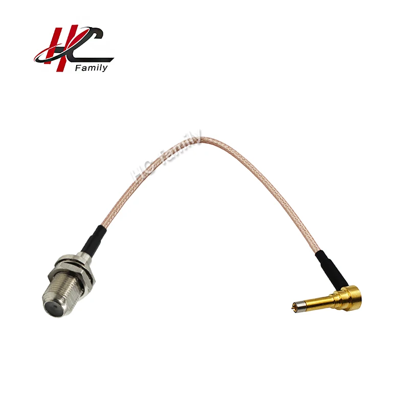

1pc F jack female to MS-156 MS156 plug male test probe Extension Pigtail Cable RG316 15cm 5.9"