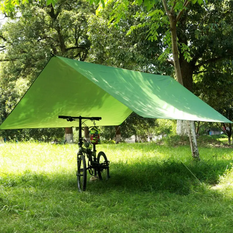 

Outdoor multi-purpose canopy Waterproof sunscreen beach awning shade Lightweight mats mats Without pole 210T Polyester tent