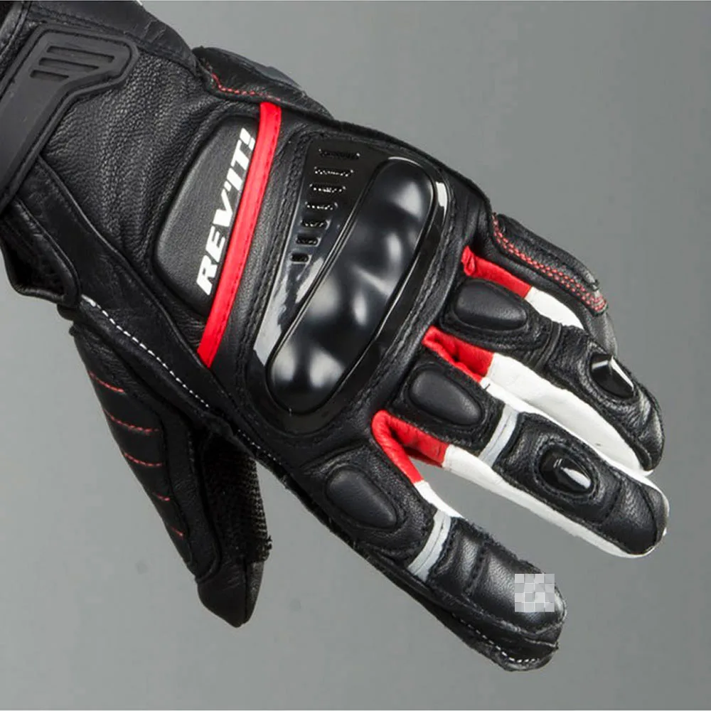 

Revit Chicane Motorcycle Mens Genuine Leather Racing Gloves EX DISPLAY Vintage Motorbike Gloves new Guantes Moto for Harley
