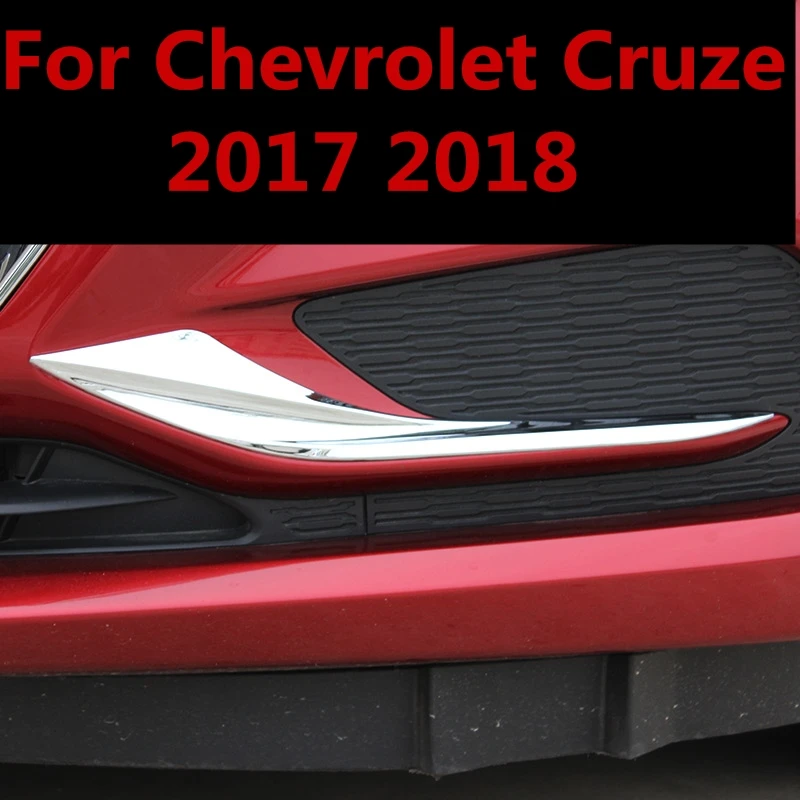 Для Chevrolet Cruze 2017 2018 2 шт. хром ABS передняя противотуманная фара рамка декоративная