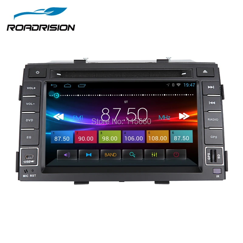 RoadRision 2Din автомобильный dvd плеер Android 6 0 для KIA Sorento 2009 2012 комплект с gps навигатором