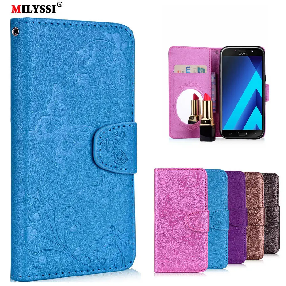 

Mirror Case For Samsung Galaxy A7 2017 A720 Luxury PU Leather Wallet Flip Cover Case for Samsung Galaxy A7 2017 A720 Phone Cover