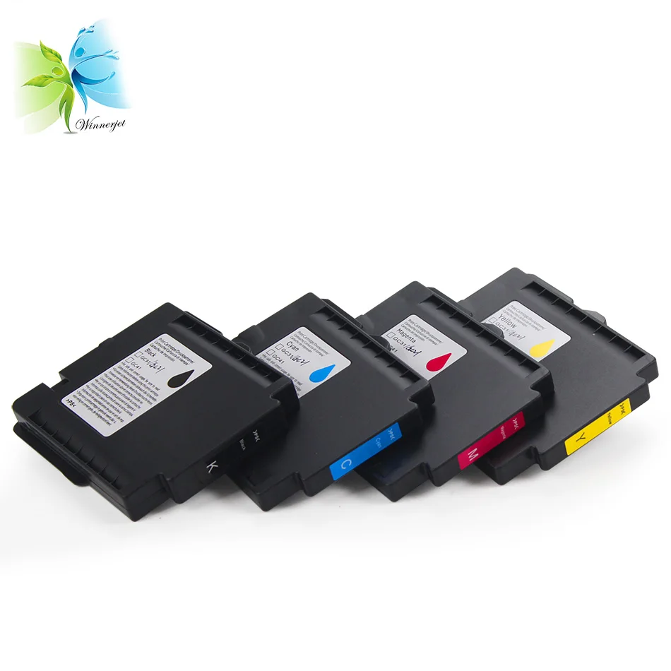 

5 sets/lot disposable ink cartridge gc41 cartridge with sublimation ink compatible for ricoh SG3100 printer