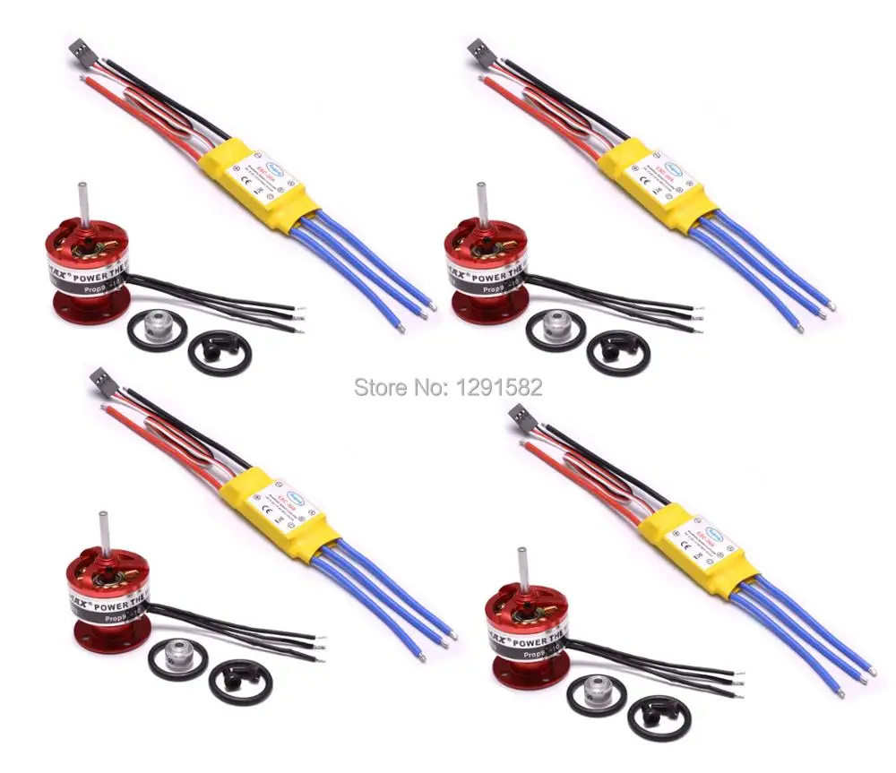 

CF2822 1200KV Brushless Motor + 30A Brushless ESC Speed Controller for Quadcopter