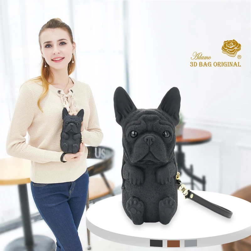 ^*Best Offers Кошелек Adamo, 3D сумка, оригинал, Fred, французский Bulldog, с ремешком, Модный женский кошелек, женский клатч, Длинный кошелек ^*Best Offers Кошелек Adamo, 3D сумка, оригинал, Fred, французский Bulldog, с ремешком, Модный женский кошелек, женский клатч, Длинный кошелек
