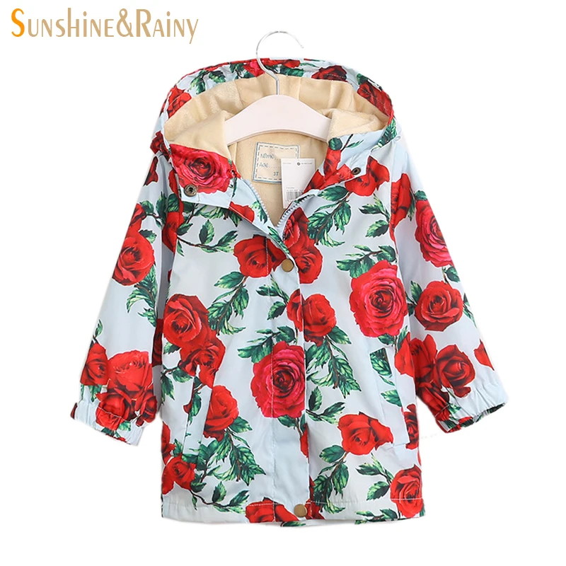 Buy 2017 Design Spring Autumn Kids Rose Flower Printed