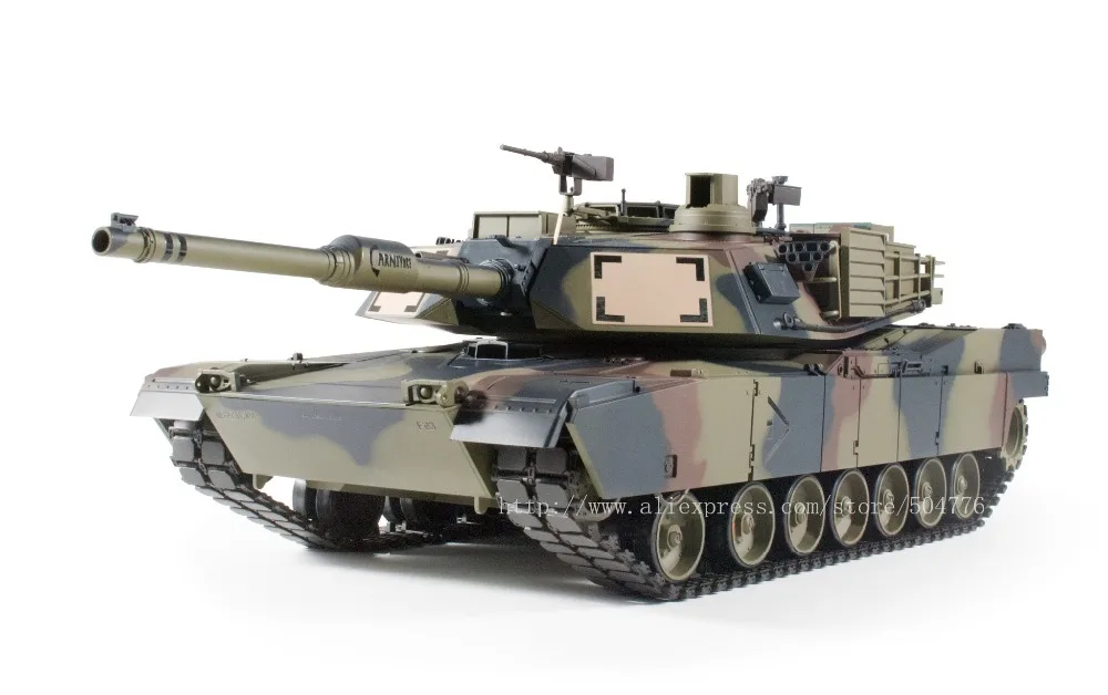 2.4G RC 116 U.S.M1A2 ABRAMS MAIN TANK, with BB shooting and Sound and
