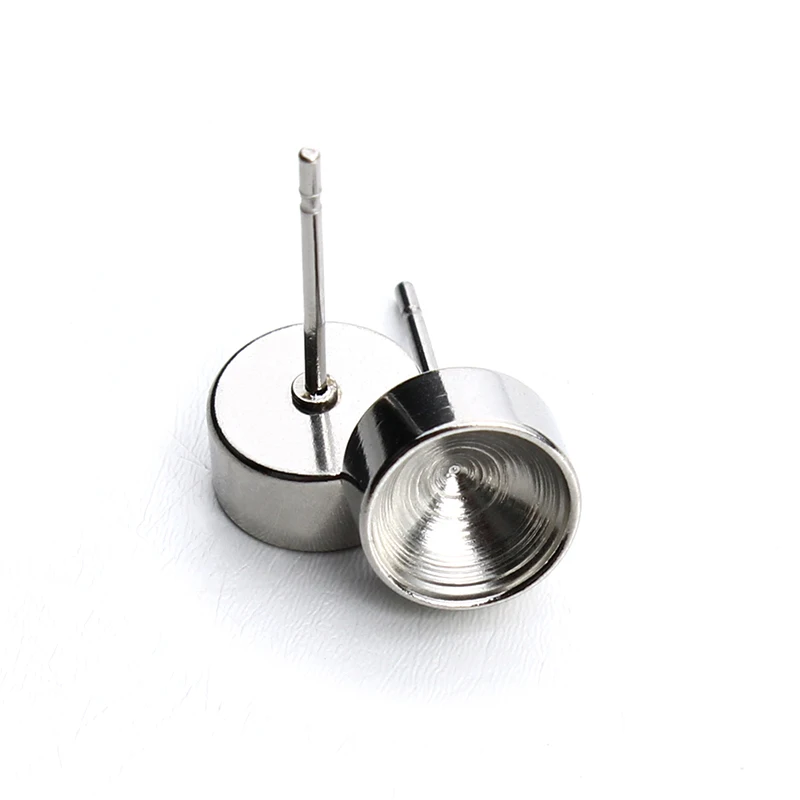 

Free shipping stainless steel ear stud pin diy stud earrings 20pcs/lot 7*15.5mm findings & components F2189