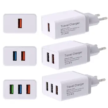 

New Arrival 1/2/3 USB Port 5V/4A Home Travel Wall Charger Mobile Phone AC Power Adapter