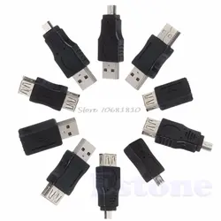 10 шт. OTG 5 Pin F/M мини адаптер переходник USB для мужчин и женщин Micro USB