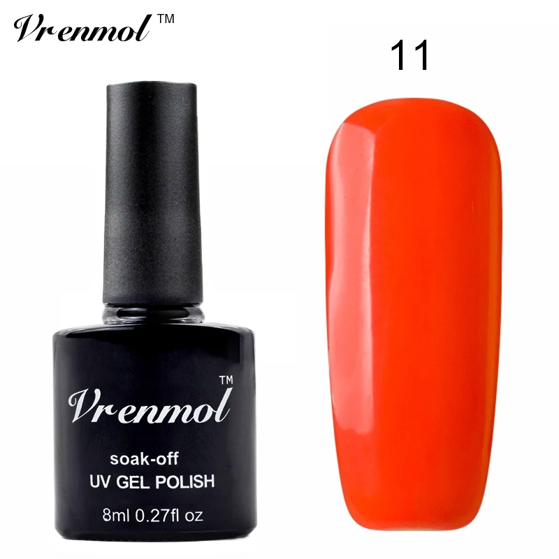 Vrenmol 8 мл Праймер Блеск Цвета УФ-гель для ногтей Перманентный Устойчивый лак Esmaltes ногти маникюрный набор - Цвет: 11