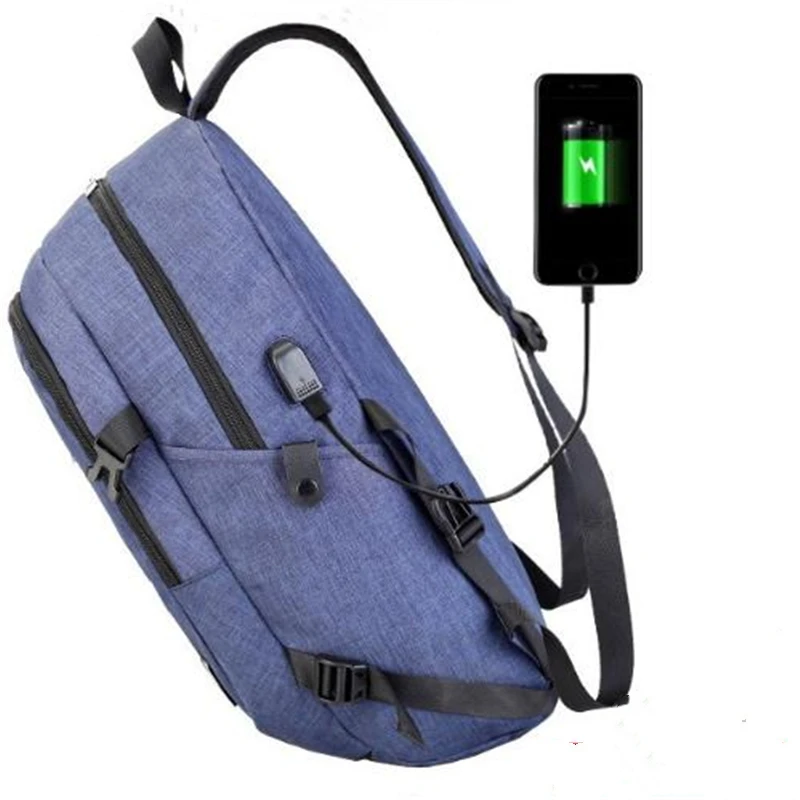 Assezsac многофункциональные модные мужские сумки через плечо с зарядкой usb