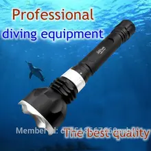 High quality underwater diving torch T6 led diving flashlight waterproof Hunting, camping T6 tactical flashlight lamp lantern