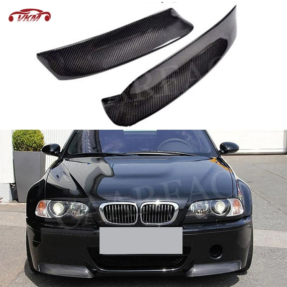 

3 Series Carbon Fiber Front Bumper Lip Splitter Flaps Cup Spoiler for BMW E46 M3 3D Style 1999 - 2006 FRP Front Splitters