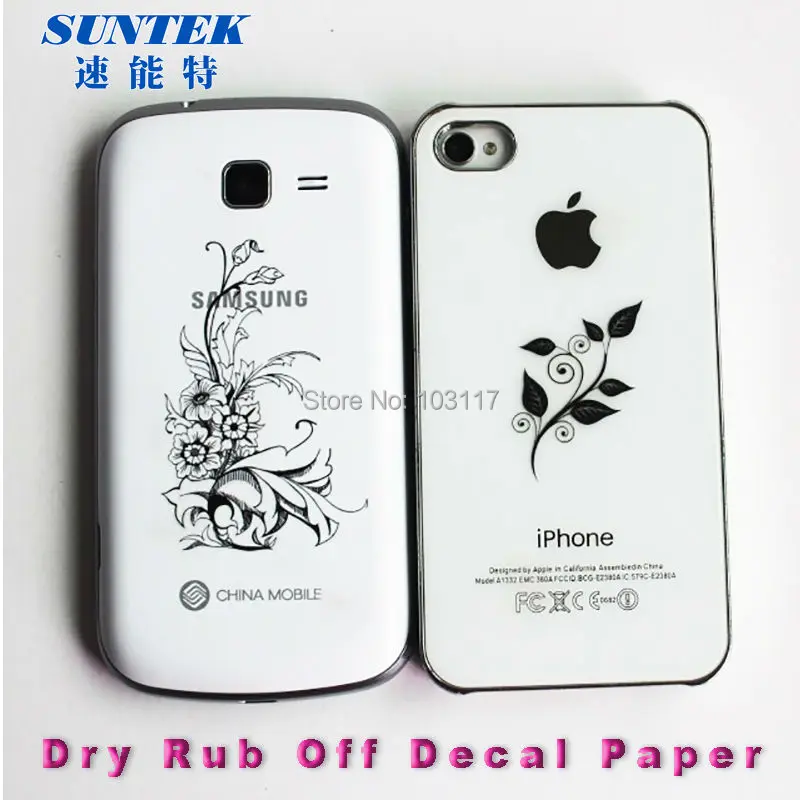Dry Rub Decal Film for Phone cases
