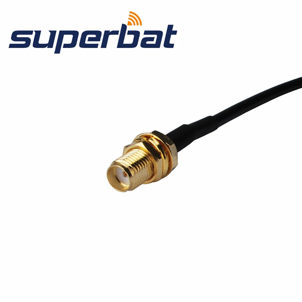 Коаксиальный кабель Superbat RF с гнездом SMA и штекером TS9 прямоугольный ОТРЕЗОК