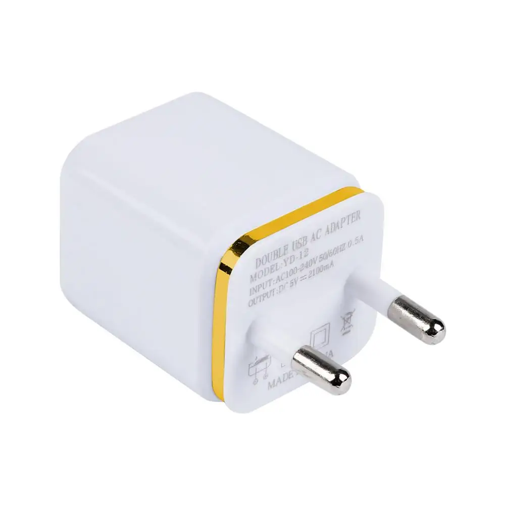 KOOYUTA Dual USB сотовый мобильный телефон зарядное устройство 5V2.1A/1A вилка европейского