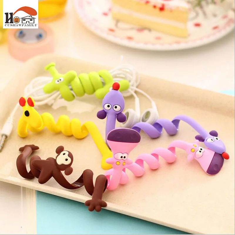 CUSHAWFAMILY fashion strip animal bobbin font b winder b font ear mechanism storage line hub multi