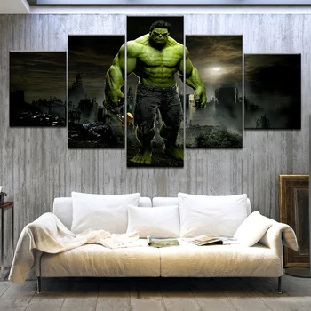 5 pcs Hulk Canvas painting