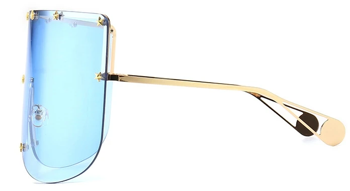Большие солнцезащитные очки в оправе для мужчин и женщин, модные очки UV400, винтажные очки 46092