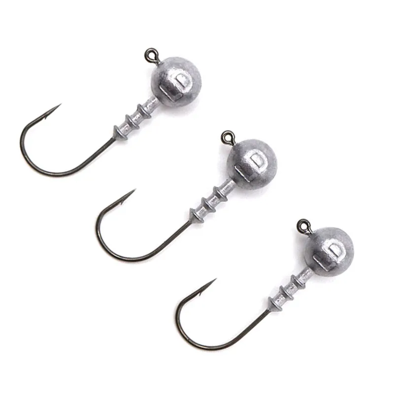 HISTOLURE 5 шт./лот открытые Lead Jig Head крючок 3.5g 5g 7 г 10 с зазубринами мягкие приманки