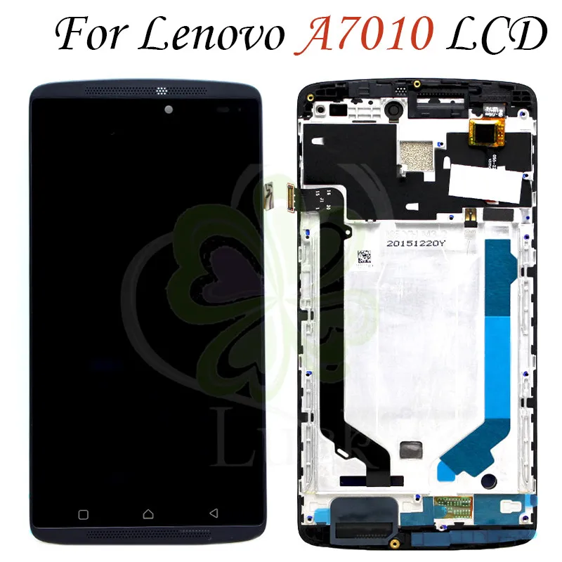 ЖК дисплей с рамкой для Lenovo A7010 сенсорная панель дигитайзер в сборе запасные