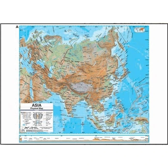 Universal Map 762546964 Asia Advanced Physical Deskpad Map Set