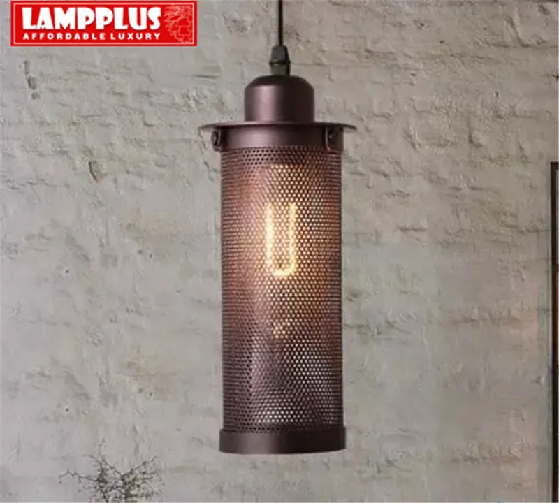

Lampplus Nordic Simple Creative Vintage Metal Cage Pendant light Droplight Ceiling lamp for bedroom living room study hotel room
